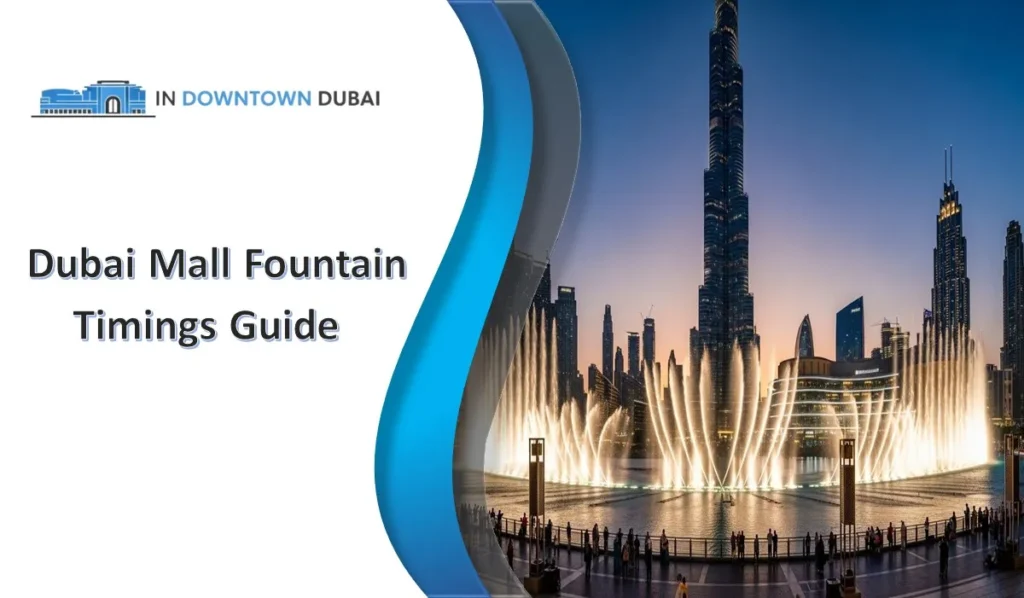 Dubai Fountain show at Dubai Mall with Burj Khalifa at night