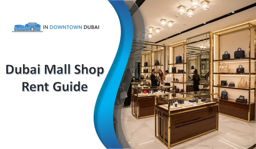 Luxury retail store inside Dubai Mall representing shop rental opportunities