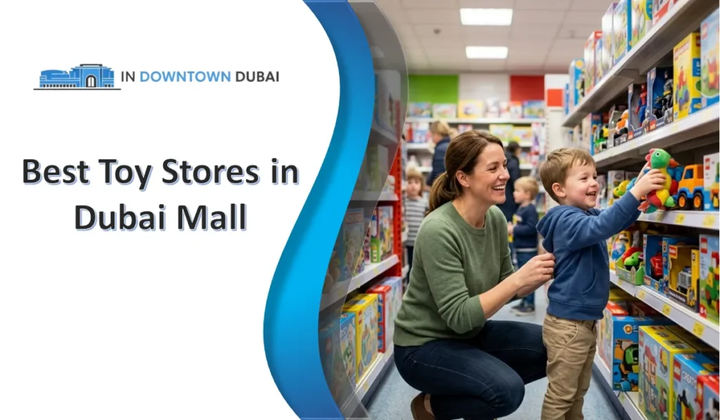Mother And Child Shopping For Toys In Dubai Mall Toy Store
