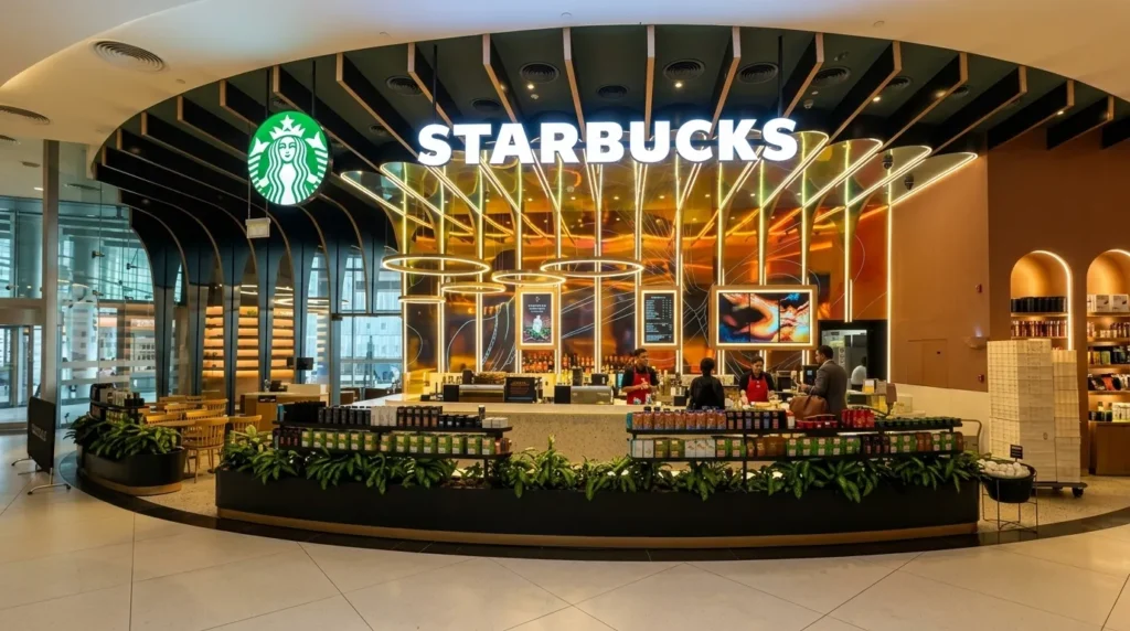 Starbucks branch inside Dubai Mall in Downtown Dubai