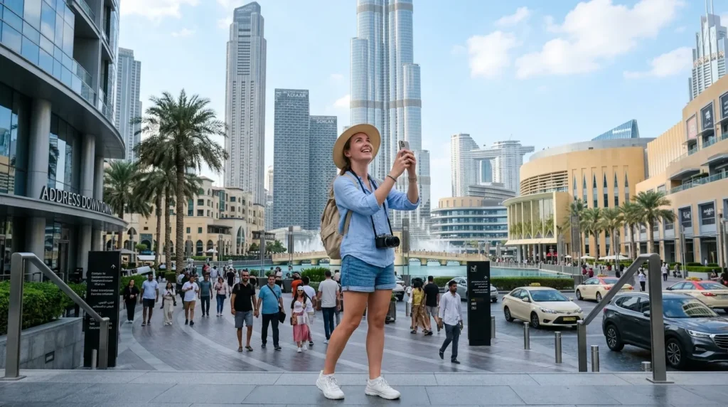 One-day Downtown Dubai itinerary featuring Burj Khalifa and Dubai Fountain
