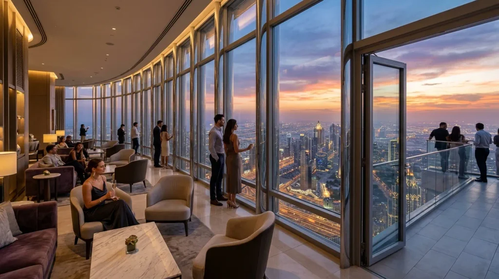 Burj Khalifa Floor 148 At the Top SKY observation lounge